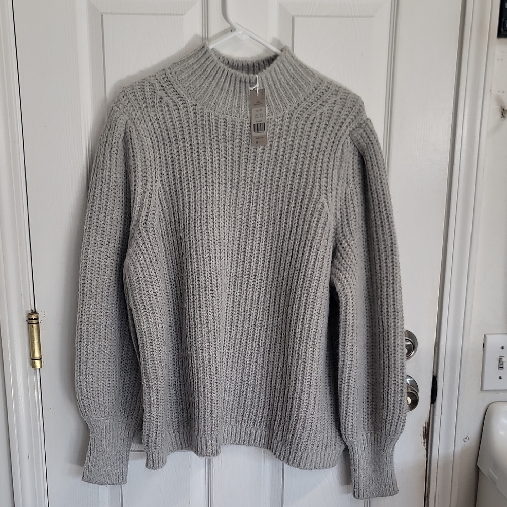 Boden Ribbed Gray Crewneck Sweater UK 18/ US 14